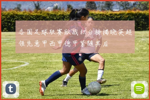 各国足球联赛欧战积分榜揭晓英超领先意甲西甲德甲紧随其后